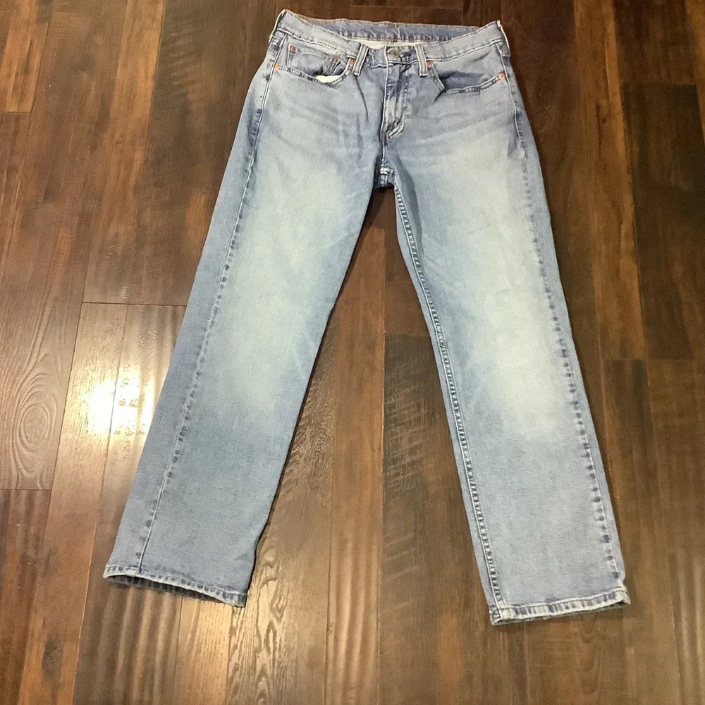 Levis 514 Straight Fit Mens Jeans Light Wash Blue Denim 31x30 00514-1713